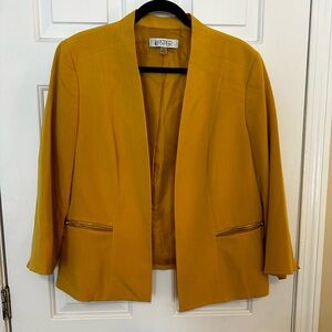 Kasper Women's Mustard Yellow Blazer